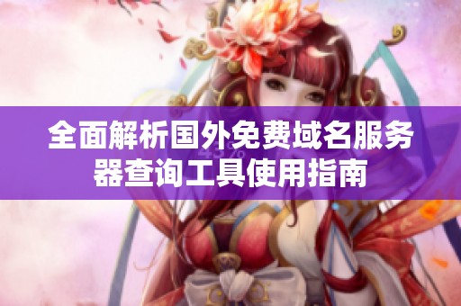 全面解析国外免费域名服务器查询工具使用指南
