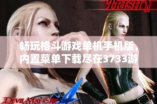 畅玩格斗游戏单机手机版，内置菜单下载尽在3733游戏