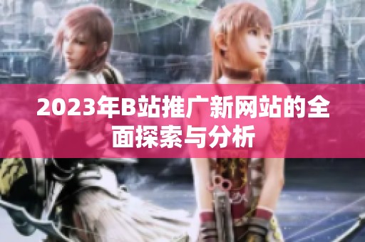 2023年B站推广新网站的全面探索与分析