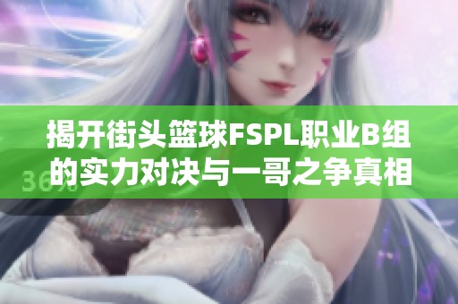揭开街头篮球FSPL职业B组的实力对决与一哥之争真相